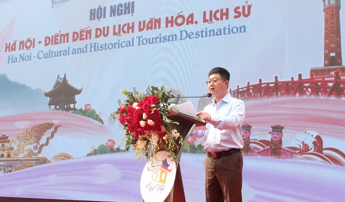 Phó Giám đốc HPA Bùi Duy Quang phát biểu tại Hội nghị